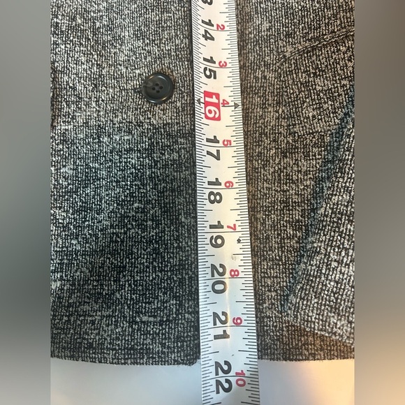 Vintage Talbots Italian Woven Blazer Women’s Sz 2P Wool Blend Black Gray - Picture 7 of 11